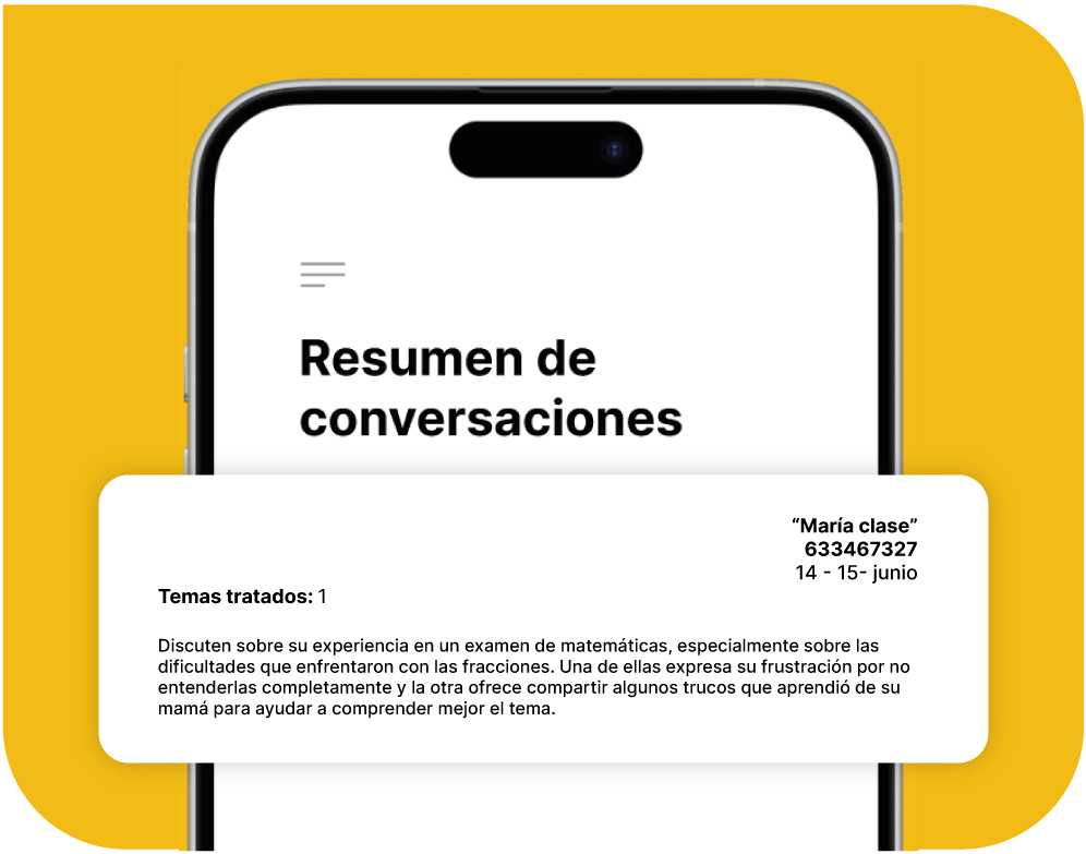 resumen de conversaciones